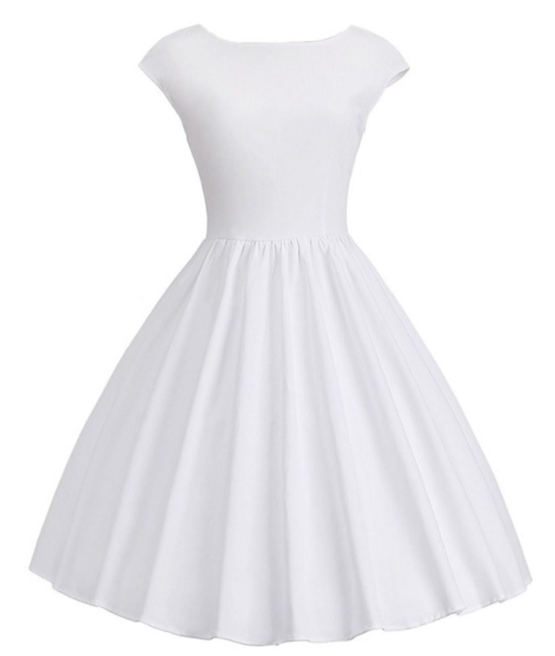 Robe blanche retro sale