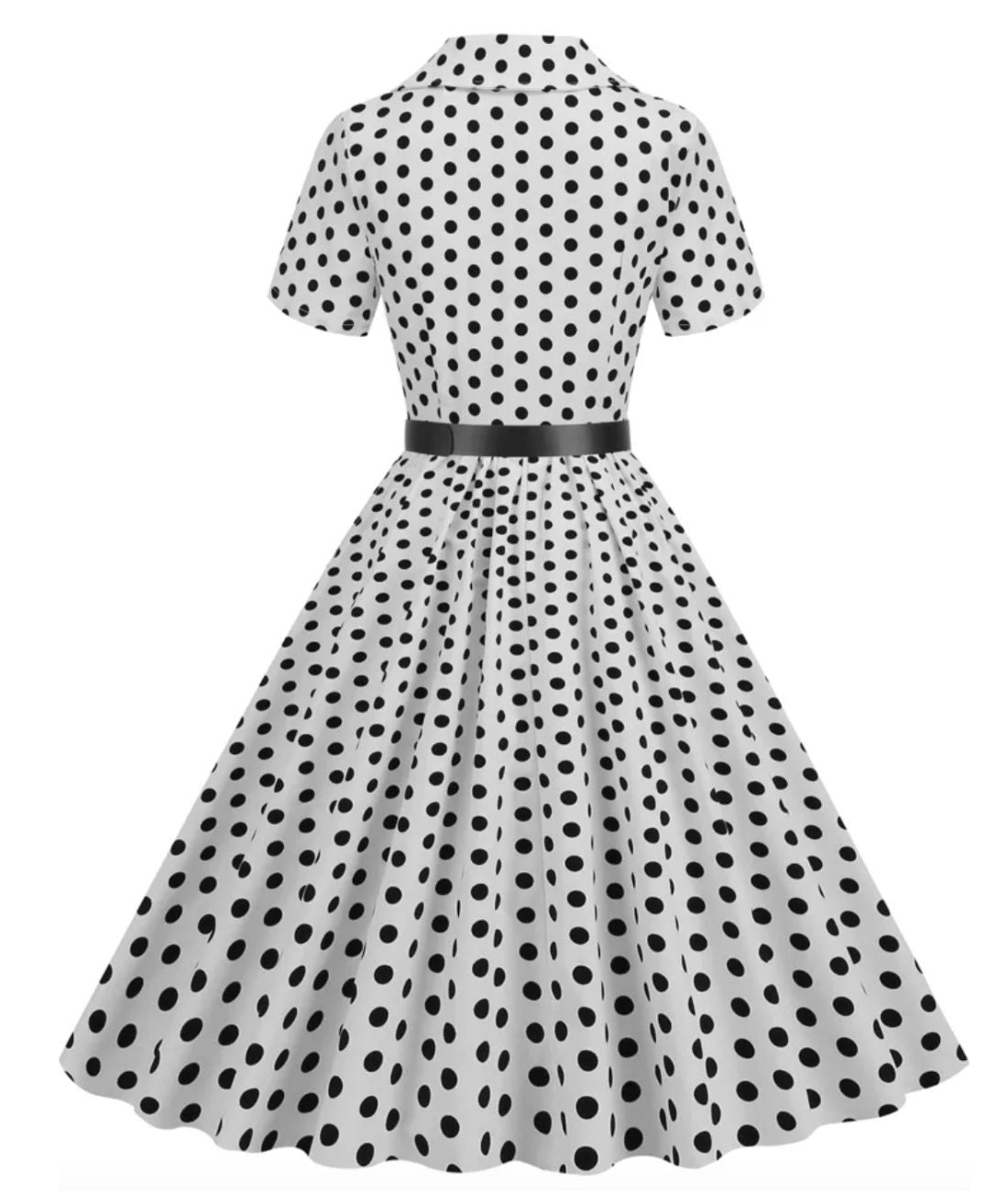 Robe Années 40 Blanche - Madame Vintage